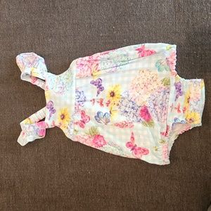 Posh Peanut butterfly and floral bubble